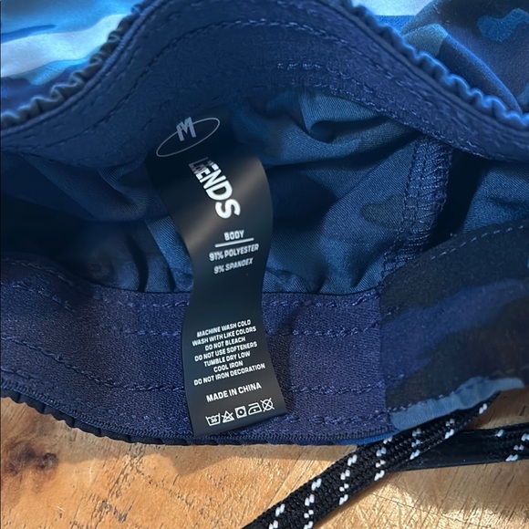 Blue Camo Youth Shorts - Picture 4 of 4